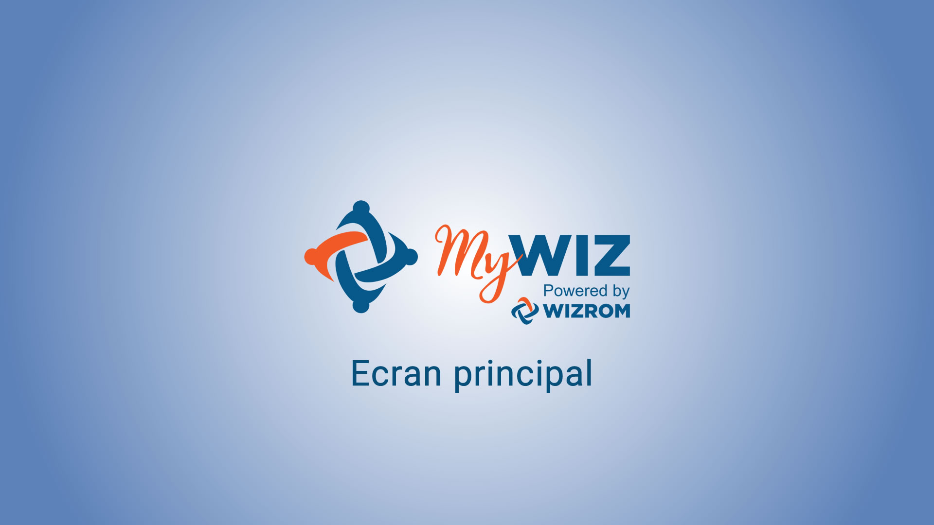Ecran principal